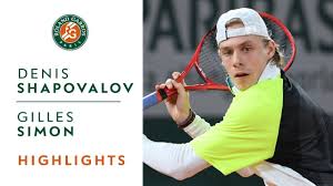 1 day ago · shapovalov in 3. Denis Shapovalov Vs Gilles Simon Round 1 Highlights Roland Garros 2020 Youtube