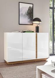 Finden sie ihre einrichtung, von schlafzimmer bis wohnzimmer. Clair Sideboard Kommode 138cm Weiss Glanz Grandson Oak Grifflos Modern Sideboards Und Kommoden Wohnzimmer Feldmann Wohnen Gmbh Online Shop