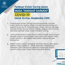 Mengapa kita harus kuliah daring | seri 1: Ugm A Twitter Halo Kawan Ugm Bagaimana Kuliah Daring Selama Seminggu Ini Semoga Semua Lancar Ya Ada Beberapa Panduan Yang Bisa Diikuti Terkait Pelaksanaan Kuliah Daring Kuliahdaring Covid19 Https T Co Fh3vrtqgfc