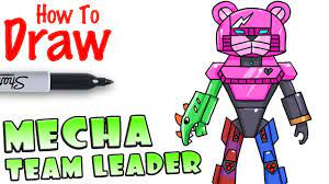How to Draw Mecha Team Leader - YouTube