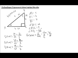 Pendekatan teori segitiga retorika ini berasal dari jaman. Perbandingan Trigonometri Dalam Segitiga Siku Siku Part 1 Youtube