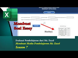 Dan essay soal ms word jawaban. Membuat Soal Essay Media Pembelajaran Ms Excel Season 7 Youtube
