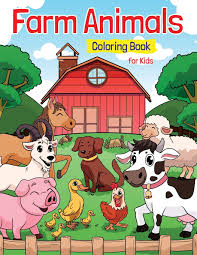 Farm Animals Coloring Book For Kids Super Fun Coloring Pages Of Animals On The Farm Cow Horse Chicken Pig And Many More Press Pamparam 9798693024380 Amazon Com Books There is no doubt that they would love to apply colors on cows, hens, pigs, ducks, horse as well as other farm animals. farm animals coloring book for kids