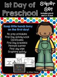 The first few weeks of school, i focus the children's energy on getting to know the classroom, being comfortable saying goodbye to loved ones, and of course becoming comfortable with the teachers. Preschool First Day Of School Activities Worksheets Tpt