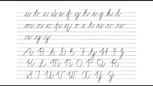 26 Abiding Cursive Handwriting Chart Free