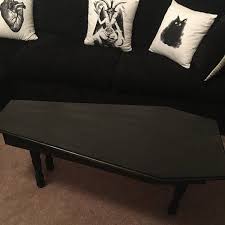Coffin Table W Spider Webs Etsy In 2020 Goth Home Decor Pretty Furniture Horror Decor