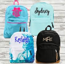 Diy Iron On Name Monogram Backpack Iron On Name Back To School Personalized Backpack Kids Monogram Backpack Personalized Backpack Diy