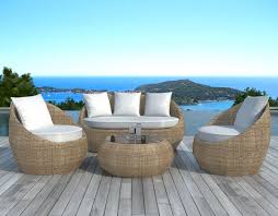 Codes promo, ventes flash, livraison offerte, trouvez le produit de vos rêves à prix réduit ! Salon De Jardin Malaga 4 Pieces En Resine Ronde Tressee Couleur Rotin Et Coussins Tissu Blanc Ecru Salon Detente Pier Import