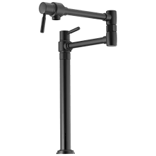Deck mount pot filler matte black. Brizo 62720lf Bl European Deck Mount Pot Filler Faucet Matte Black B62720lf Bl 847 20 Focal Point Top Quality Hardware And Plumbing Kitchen Bath