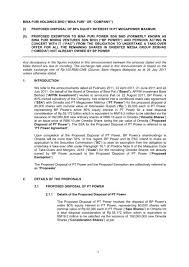 While this blog provides an archive of announcements from the companies. Bina Puri Or Company I Announcements Bursa Malaysia