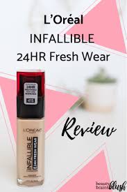 Although 24h fresh wear liquid foundation 390 ebony is great for people with oily skin, . L Oreal Infallible 24hr Fresh Wear Foundation Review Beautybrainsblush