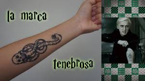 Tatuaje Temporal De La Marca Tenebrosa Harry Potter Diy Luanat Youtube