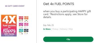 Save on our favorite brands by using our digital grocery coupons. Expired Kroger Earn 4x Fuel Points On Happy Gift Cards Ends 2 25 20 Gc Galore