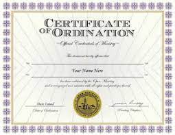 Some people think of it as a scam, whilst others believe it to be the best thing to have appeared on the net. Credentials Ordination Credential Minister Ordainment Supplies