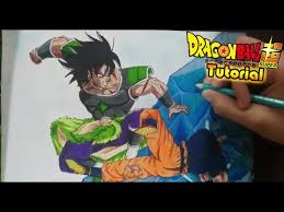 Dragon ball z goku vs broly drawing. Como Dibujar A Goku Vs Broly Dragon Ball Super Broly How To Draw Goku