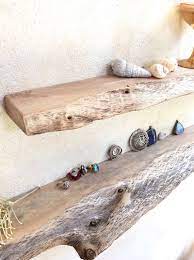 2 Floating Shelves Wood Driftwood Style By Goldenwhistlerwood Floating Shelves Wood Floating Shelves Beach House Interior