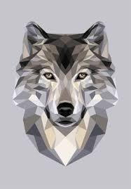 Gray Wolf Artwork Wolf Artwork Polygon Art Wolf Illustration