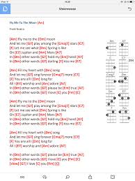 fly me to the moon more ukulele chords songs ukulele