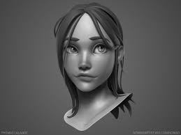 Artstation Girl Sculpt Thomas Lalande Zbrush Sculpting Character Modeling