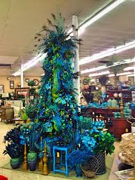Peacock Christmas Tree Gorgeous Blue Christmas Tree Peacock Christmas Tree Peacock Christmas