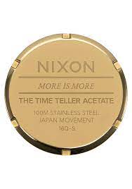 Time Teller Acetate Watch Cream Tortoise Unisex Acetate Nixon Us