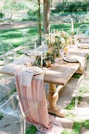 Blush Pink Gauze Table Runner Wedding Centerpiece Table Scape Romantic Wedding Decor Wedding Table Settings Table Runners Wedding
