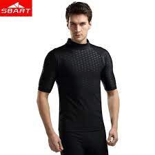 Cheap Mens Swim Shirt Buy Quality Swim Shirt Directly From China Short Sleeve Rash Guard Suppliers Sbart Short Mens Swim Shirts Man Swimming Swim Rash Guard