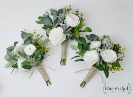 Bridesmaid Bouquet Wedding Flowers Fall Bouquet Fall Etsy Rose Bridesmaid Bouquet Flower Bouquet Wedding Silk Flowers Wedding