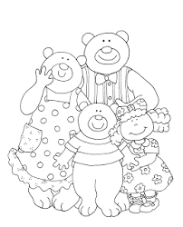 Goldilocks And The Three Bears Bear Coloring Pages Goldilocks And The Three Bears Coloring Pages