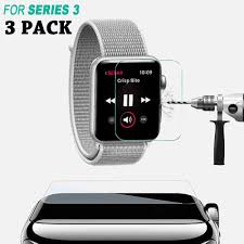 3 Pack Apple Watch Series 5 4 3 Premium Tempered Glass Screen Protector 40 44mm Apple Watch Tempered Glass Screen Protector Apple Watch Series