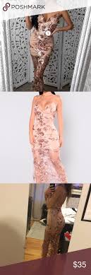 Fashion Nova Honor Sequin Dress Rose Gold Dresses Fashion Fashion Nova Dress