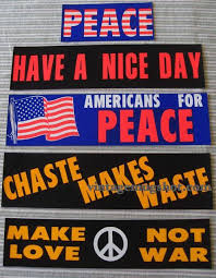 60 S Five Peace Bumper Stickers Hippie L2 Vietnam Era Excellet Unused Bumper Stickers Social Studies Teacher Peace