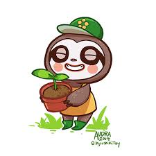 Lolpups Animal Crossing Collab Leif Animal Crossing Fan Art Animal Crossing Villagers Animal Crossing Characters