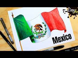 Dibujos de la bandera de mexico. Como Dibujar La Bandera De Mexico How To Draw The Flag Of Mexico Youtube