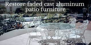 How To Restore Faded Cast Aluminum Patio Furniture Aluminum Patio Furniture Aluminum Furniture Cast Aluminum Patio Furniture