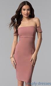 Off The Shoulder Short Mauve Cocktail Party Dress Mesh Dress Lace Dress Dresses