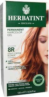 Herbatint Light Copper Blonde Hair Color 8r 1 Piece By Herbatint 8r Light Copper Blonde Herbatint Hair Color Hair Color Chart Copper Blonde