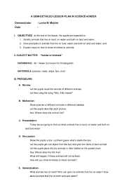 Animal Habitat Worksheet For Kindergarten Worksheet For Kindergarten Lesson Plan Examples Kindergarten Science Lessons Lesson Plan Format