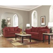 Darcy Salsa Sofa Loveseat Red Furniture Living Room Living Room Red Sofa And Loveseat Set