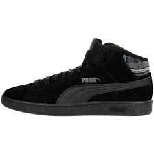 Buy puma sportschuhe lqdcell hydra fm schwarz cheap online! Puma Smash V2 Mid Wtr Unisex Sneaker Schuh Schwarz Gefuttert 366810 01 Sneakerprofi De