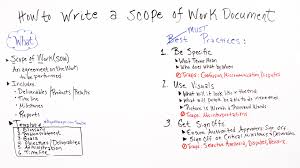 How To Write A Scope Of Work Example Included