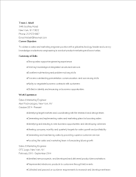 Sales and marketing executive sample. Sales And Marketing Engineer Curriculum Vitae Templates At Allbusinesstemplates Com