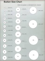 Button Sizing Chart Button Size Chart Size Chart