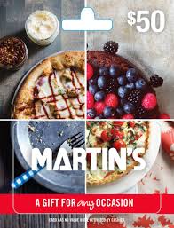 All cards are mailed free of charge via us postal service everybody loves great food! Amazon Com Martin S Gift Card 50 Gift Cards