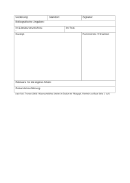 Exzerpte stammen aus einer zeit, in der quellen ausschließlich im präsenzbestand einer b. Http User Uni Frankfurt De Guenter Ss2008 Schreiben Exzerpt Formular Pdf