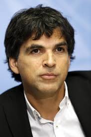 Swiss Cartoonist Patrick Chappatte President Foundation 에디토리얼 스톡 사진