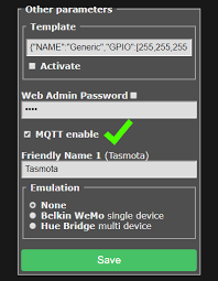 È possibile modificare la password di accesso in web image monitor. Mqtt Tasmota