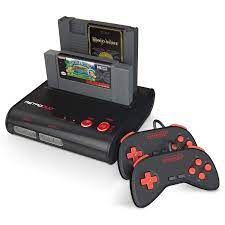 The latest retro game consoles in 2020. Amazon Com Retro Bit Retro Duo 2 In 1 Console System For Original Nes Snes Super Nintendo Games Black Red Video Games