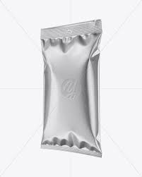 Metallic Snack Package Half Side View In Bag Sack Mockups On Yellow Images Object Mockups Psd Template Free Mockup Free Psd Free Mockup Templates