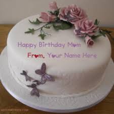 You can write your own name and text on birthday. Mother Birthday Cake My Name Pix Cards